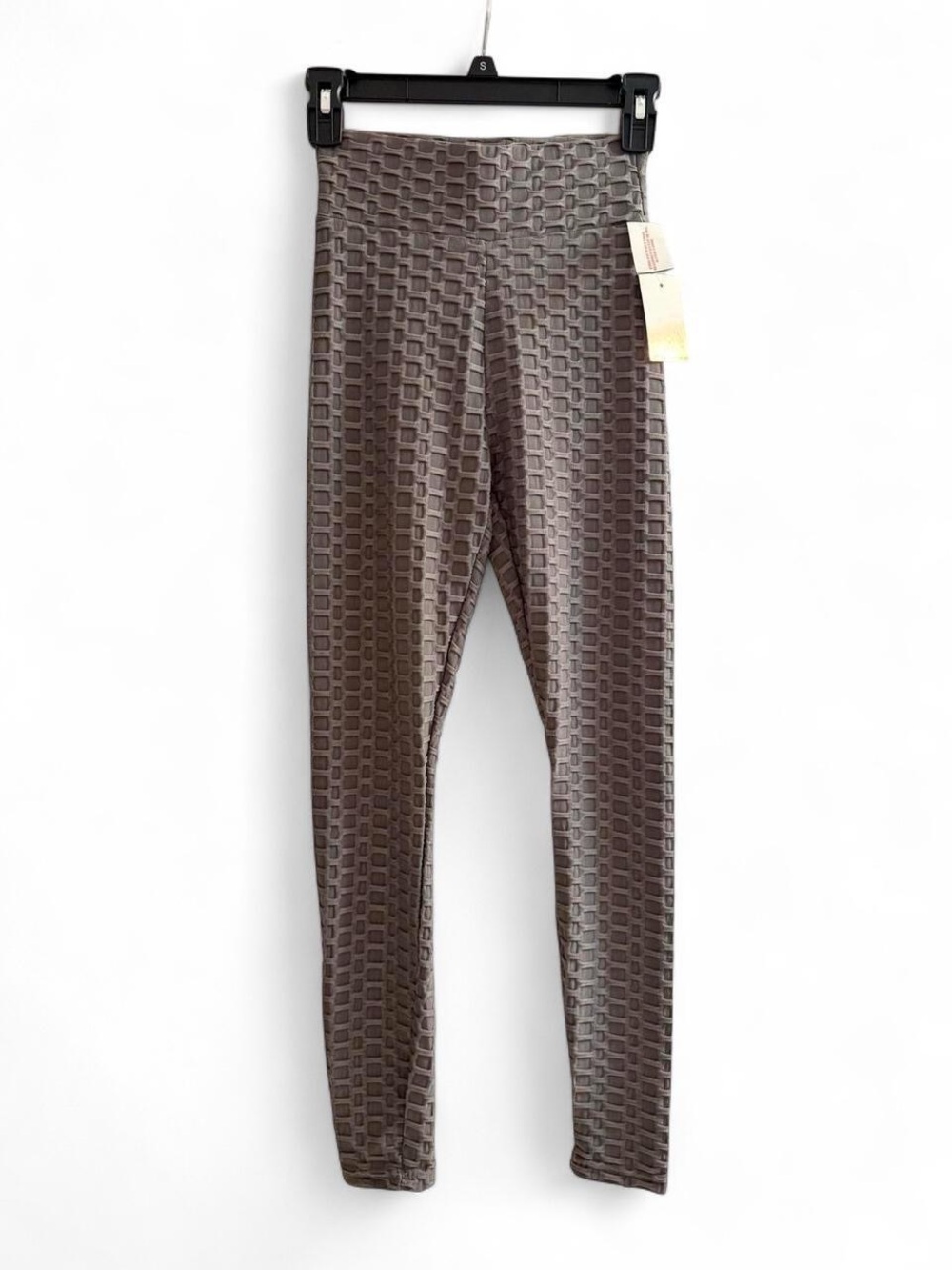 Elite Collection Textured gray leggings